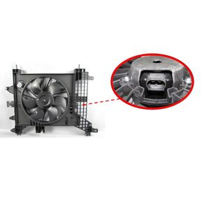 Motor Ventilador Radiador com Defletor com Resistencia 6 Pa