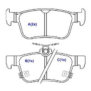Pastilhas de Freio Ts Honda Civic Touring Ex Elx Sport 2017/