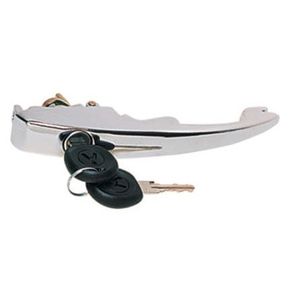 Macaneta Pta Ext Dt Fusca 1300 77/96 Brasilia 73/81 2P Preta C/Chave