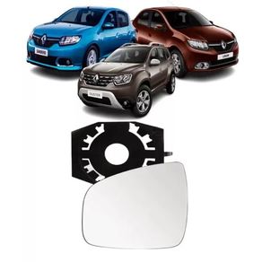 Suporte Retr Sandero 09/14 Logan/Duster/Oroch C/Vidro Metalizado Ld