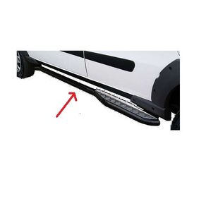 Spoiler Lat Strada 05/ C/ Kit Fixacao Preto
