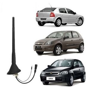 Antena Teto Orig Corsa/ Celta/ Astra /02 76 Amplificada Ts Conector Rosca