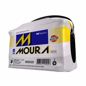 Bateria 60Ah Monza/ Celta 01/13 Uno 10/13 Fiorino 95/13 Gol 95/13 Corsa 95/13 Classic 10/13 Logan 08/13 (18 Meses)