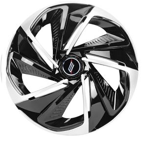 Jogo de Calota Universal Sportiva Nitro Aro 14 Modelo Preta Prata