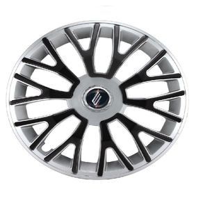 Jogo de Calota Universal Sportiva Triton Aro 14 Modelo Prata Preta
