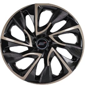 Jogo de Calota Universal Sportiva Ds4 Aro 15 Modelo Preta Dourada