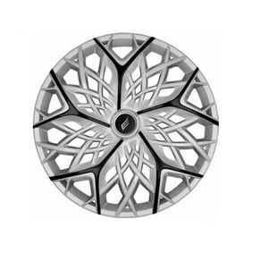 Jogo de Calota Universal Sportiva Moove Aro 14 Modelo Prata Preta