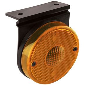 Lanterna Lateral Universal 85Mm com Conector e Haste Amarel