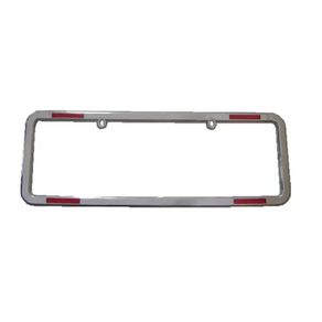 Moldura Placa Universal Cromada Par