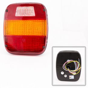 Lanterna Traseiro Ford Vw com 24 Leds Bivolt Sem Vigia Tric