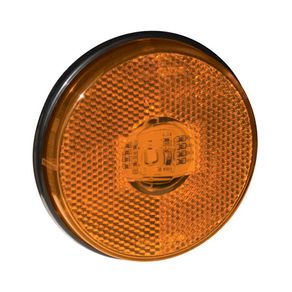 Lanterna Lateral Tipo Guerra Led Amarelo com Conector 85Mm