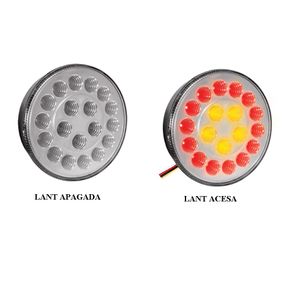 Lanterna Universal 19 Leds Bivolt (Direcional Freio Posicao
