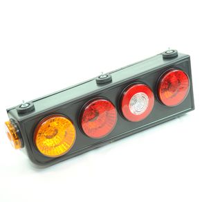 Lanterna Traseiro Universal com Luz de Re Vermelha (Suporte