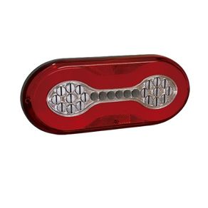 Lanterna Traseiro Led Phantom 24V (Lente Acrilica) Bicolor