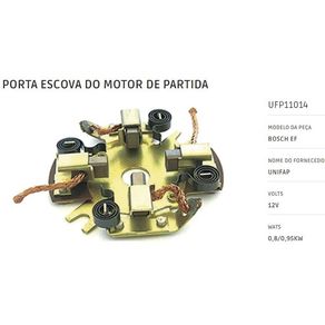 Porta Escovas Arranque ( Motor Partida ) com Mola Vw Gm For