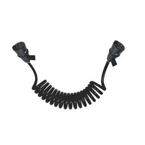 Chicote Eletrico Espiral Engate Linha Leve Pesada 7 Polos
