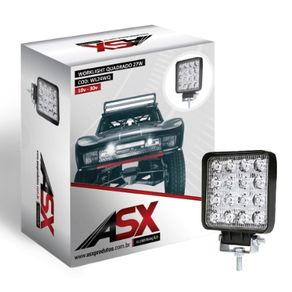 Lampada Led Work Light Quadrado 48W 10V 30V