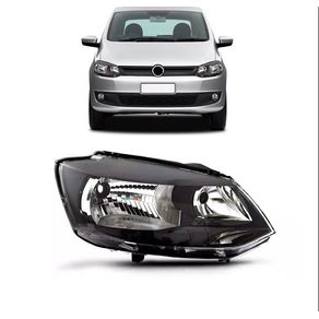Farol Esquerdo Vw Fox 2010/2014 Foco Simples