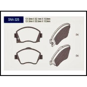 Pastilhas de Freio Dt  Gm Corsa 1.0 2002/ Gm Corsa 1.0 2002/