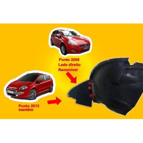 Protetor Para-Lama Dianteiro Fiat Punto 2008/2016 Interno L