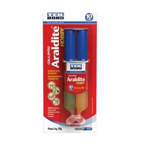 Cola Araldite Hobby Tekbond 6G 10 Minutos (Seringa)