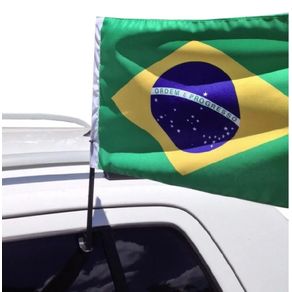 Bandeira Brasil Tecido Copa do Mundo C/ Haste P/ Porta (Unidadae)