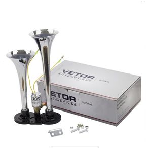 Buzina Esportiva 2 Cornetas 12V com Solenoide para Caminhao