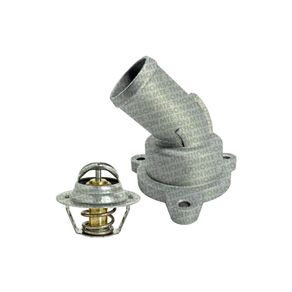 Termostato Logan 1.6 8V Flex 15/ Sandero 1.6 8V/16V Flex 14/21 Megane 1.6 8V Gas 98/99 Curvada Completa (Aluminio)