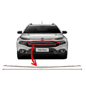 Grade Para-Choque Dt Toro 16/ (Friso Superior da Grade Central Cromado)