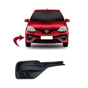 Grade Para-Choque Milha Etios Hatch/Sedan 18/ Preta S/Furo Le