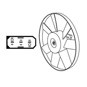 Motor Ventilador Radiador Sem Defletor 7 Pas Grande Vw Polo